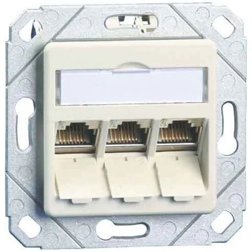 Enchufe eléctrico METZ CONNECT 130B12D31102-E Blanco