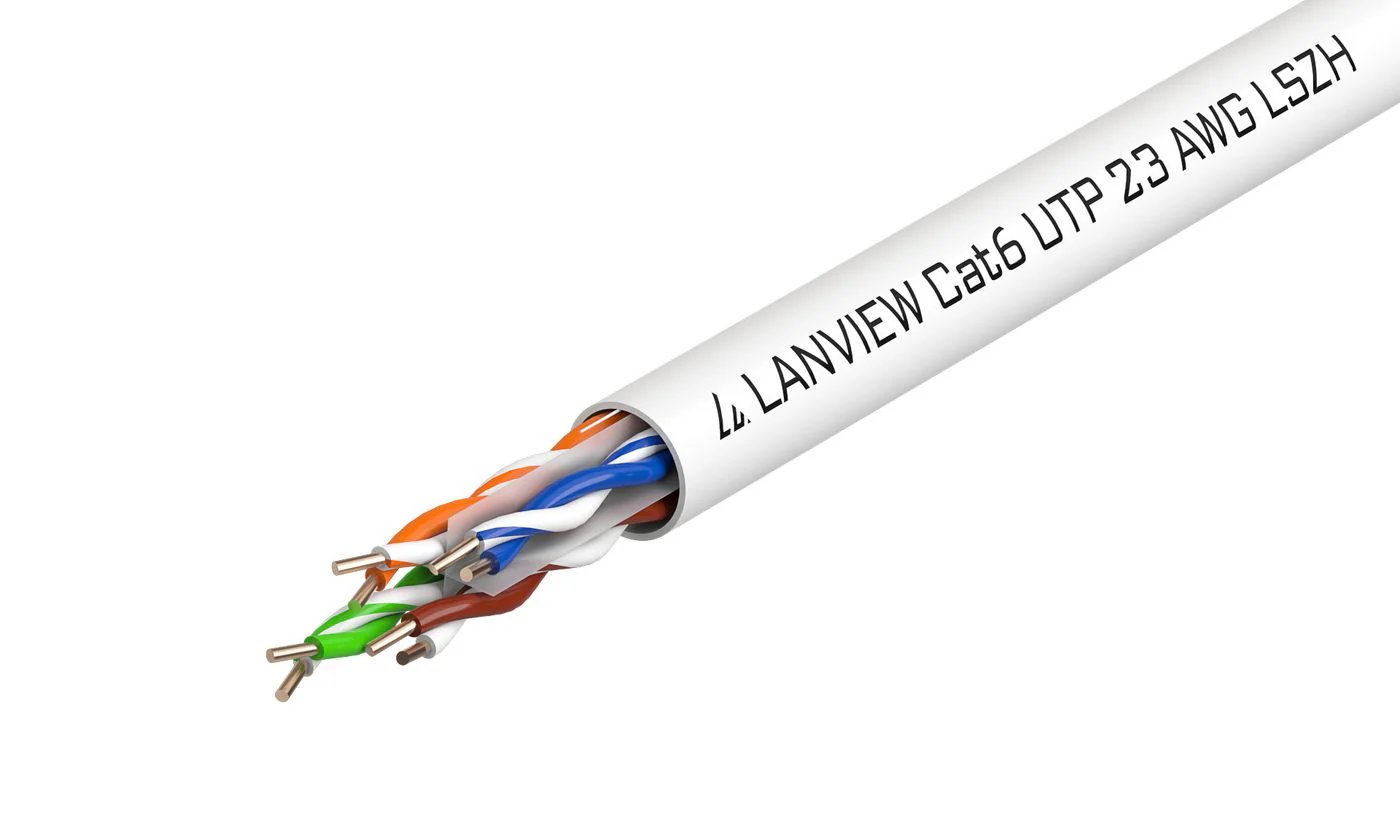 Lanview LVN122112 Cat6 Ethernet Cable - 305m, U/UTP, 10Gbps