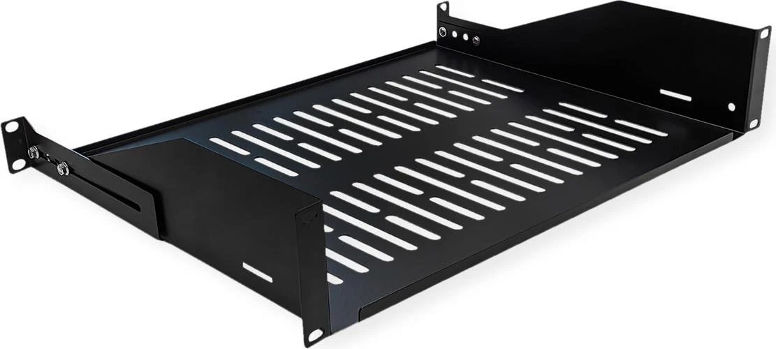 VALUE 19-inch U-Form Shelf, 350mm Depth, 25kg Load Capacity