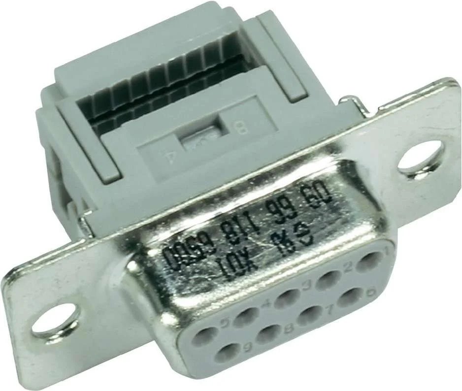 Harting 37-Pin D-SUB Connector Block, 180° Angle, 1 Piece