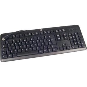 HP USB QWERTY UK English Black Keyboard (672647-033)