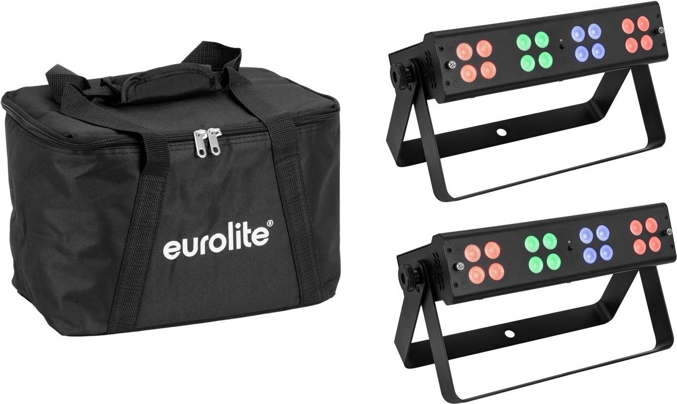 Eurolite 2x LED Silent Bar 16x4W RGB/WW + Soft-Bag