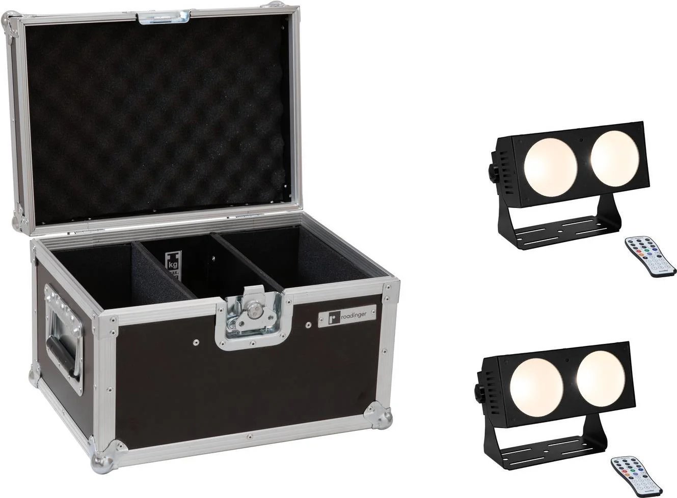 Eurolite 2x LED CBB-2 COB WW Light Bars Set with Case