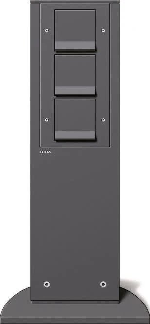 GIRA Energiesäule Power Column 134128, 491 mm, 3x SCHUKO KS Anthracite