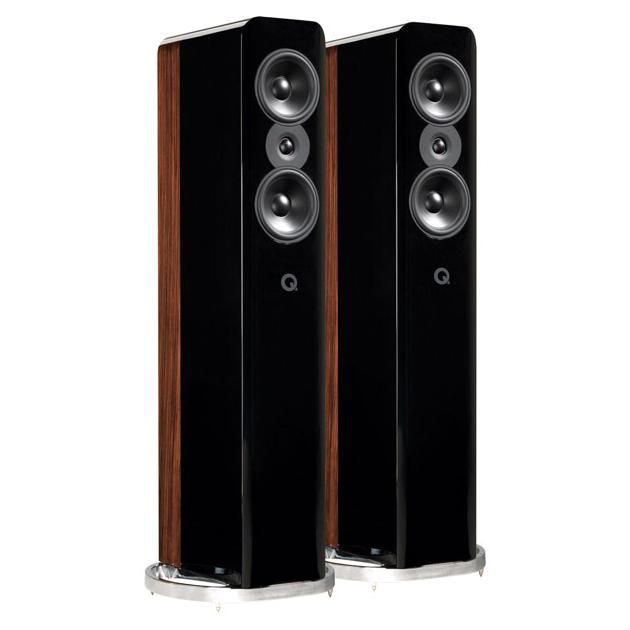 Q Acoustics Concept 500 Speaker - Black & Walnut