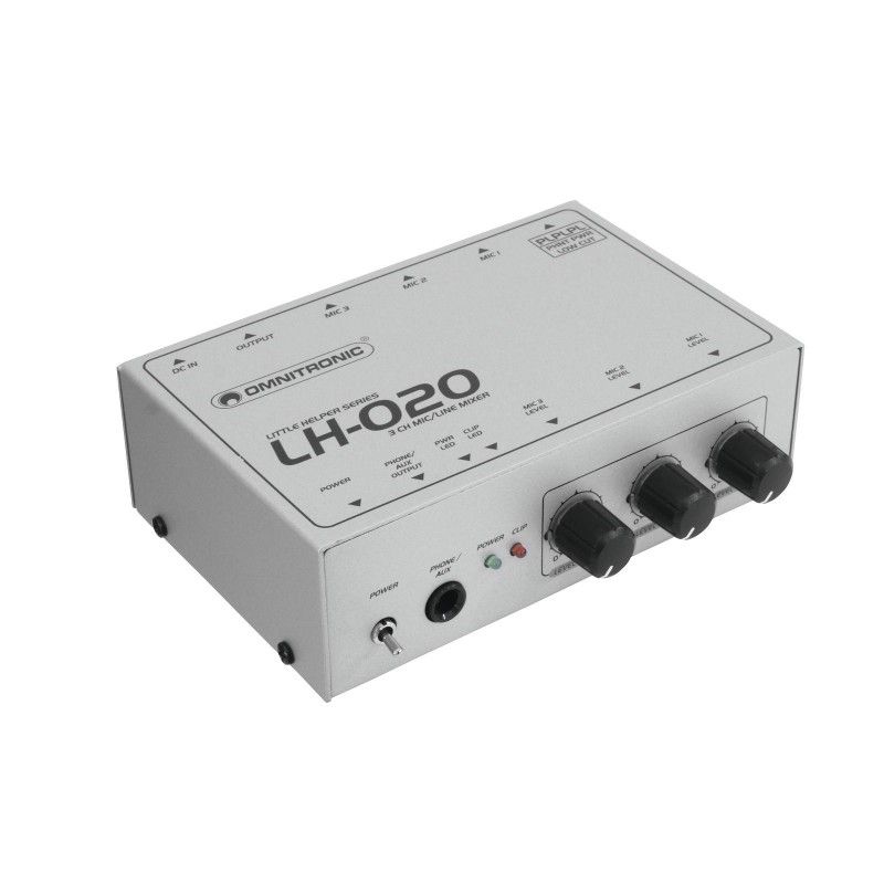 Omnitronic LH-020 3-Channel Mic Mixer