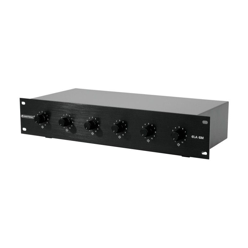 Omnitronic 6-Zone Mono Volume Control 20W Black