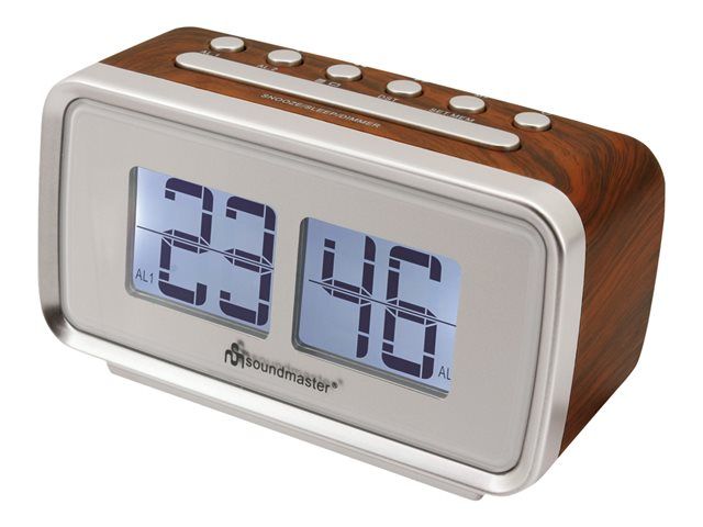 Wörlein Soundmaster UR105BR Alarm Clock Radio - Brown