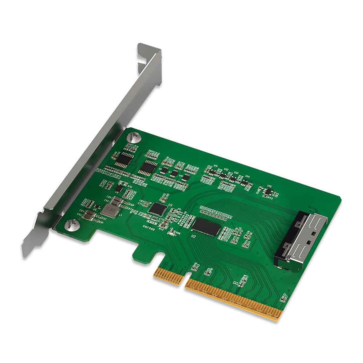 Adaptador ICY DOCK EXLink MB409A5 PCIe 5.0 x8 a MCIO 8i con Redriver
