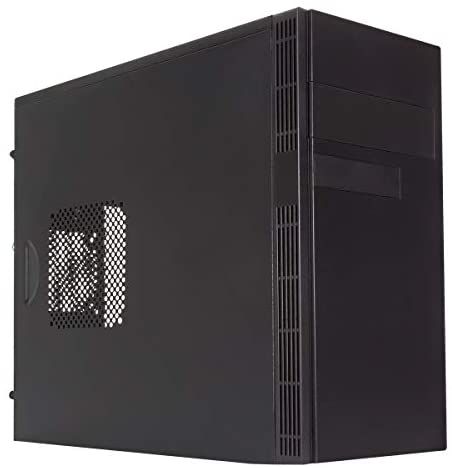 Unyka Evo Micro ATX Case, Grey Rain with Black Brushed Front and Side USB 2.0/3.0 Bands (Includes 500W Power Supply)