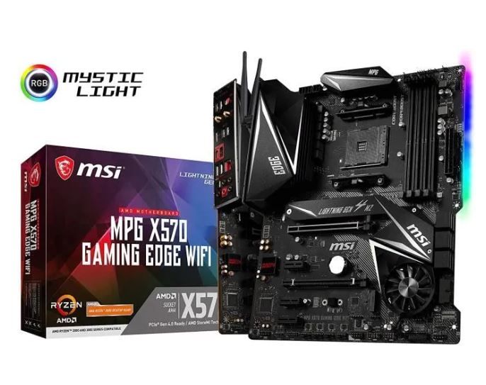MSI MPG X570 Gaming Edge WiFi AM4 X570 DDR4 SATA 600 ATX Motherboard