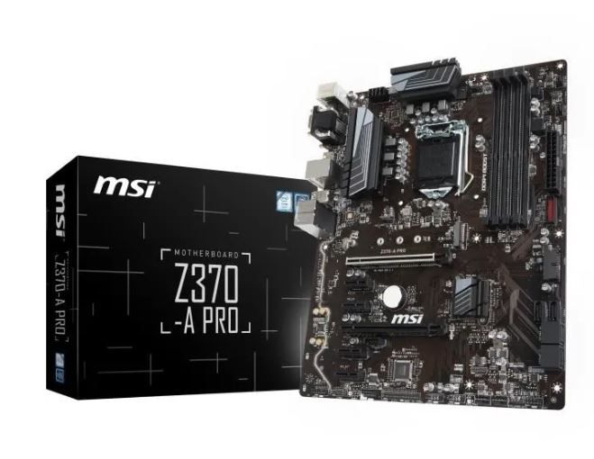 MSI Z370-A PRO - ATX Motherboard - LGA1151 Socket - Z370 - USB 3.1 Gen 1 - Gigabit LAN
