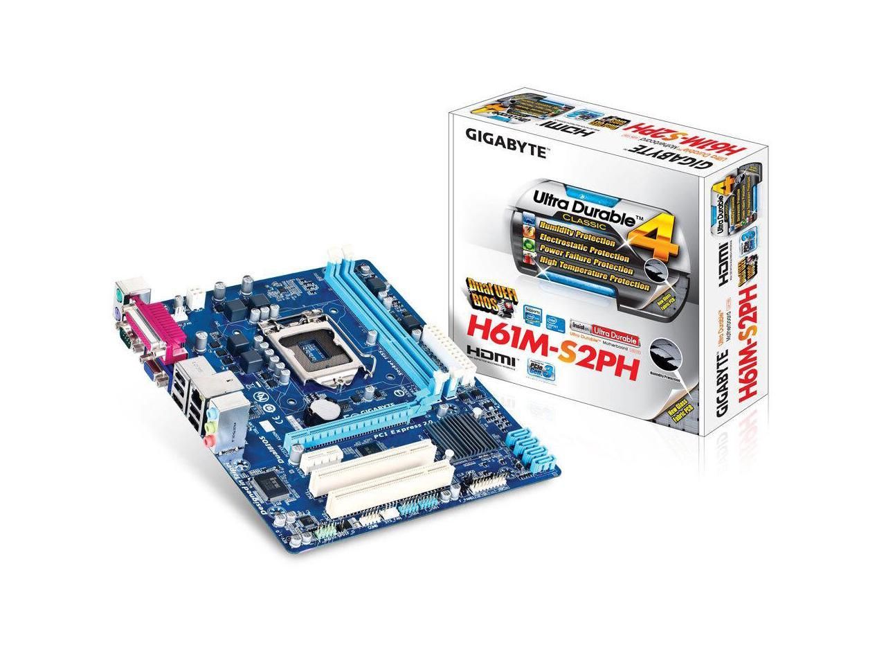 Gigabyte GA-H61M-S2PH - Motherboard with Intel 22nm Processors and USB Charging