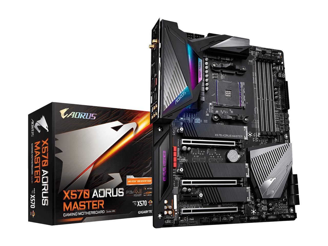 Gigabyte X570 Aorus Master - AMD Ryzen 3000, PCIe 4.0, SATA 6Gb/s, USB 3.2 Motherboard