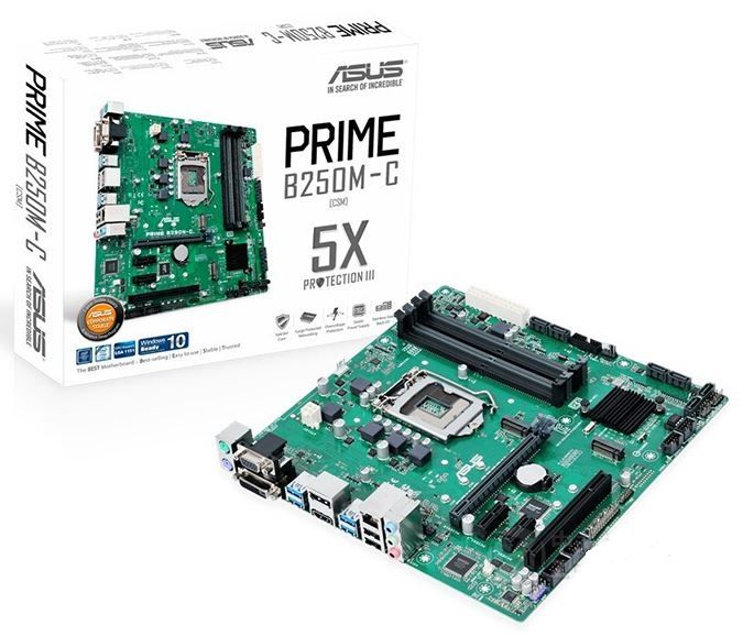 ASUS Prime B250M-C - Intel LGA 1151 ATX Micro-ATX Motherboard with M.2 Expansion
