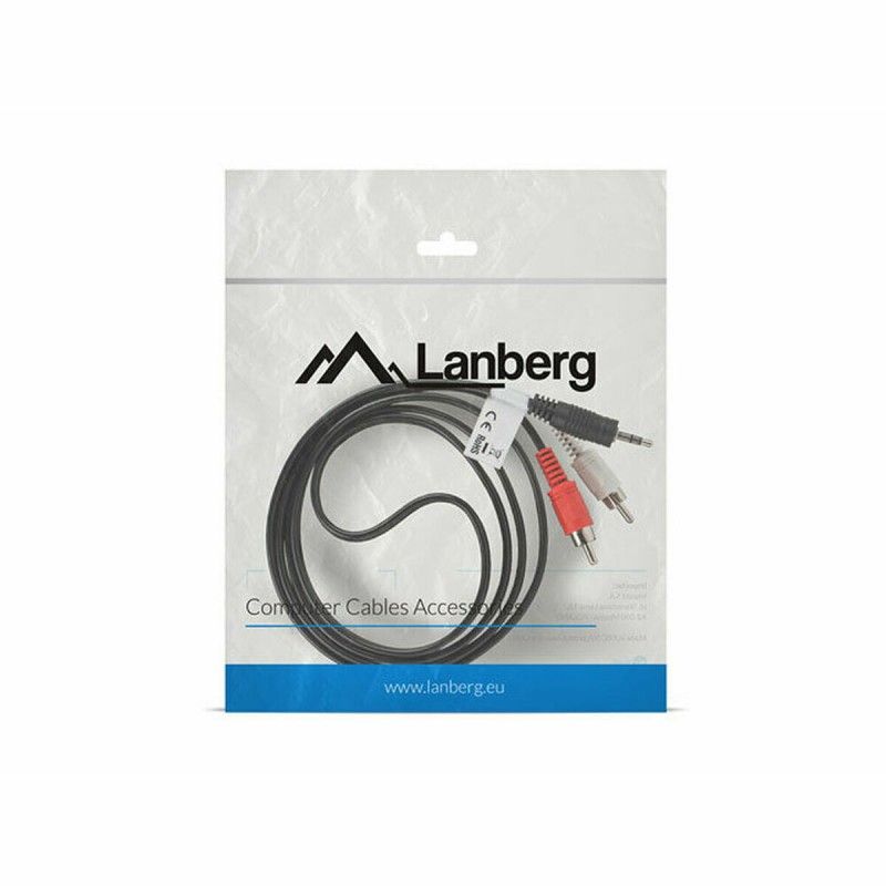 Lanberg CA-MJRC-10CC-0015-BK 1.5m Jack Cable