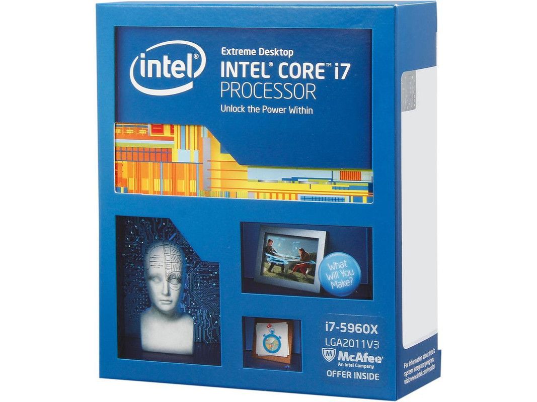 Procesador Intel Core i7-5960X para PC de escritorio - 8 núcleos, 3,0 GHz, LGA 2011-v3, 140 W