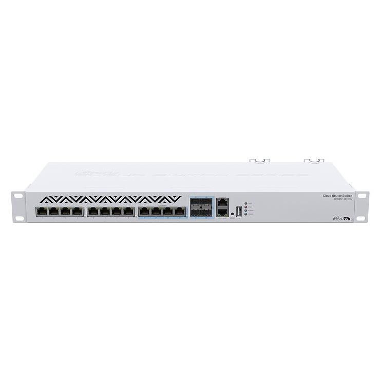 Mikrotik CRS312-4C+8XG-RM 10G Managed Network Switch L3 (100/1000/10000) 1U White