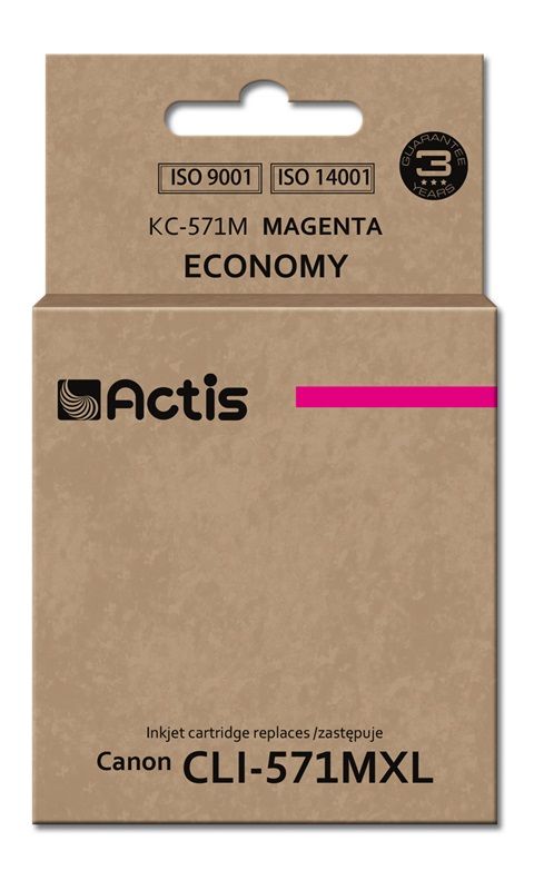 Tinta Actis KC-571M (Reemplazo estándar de Canon CLI-571M)