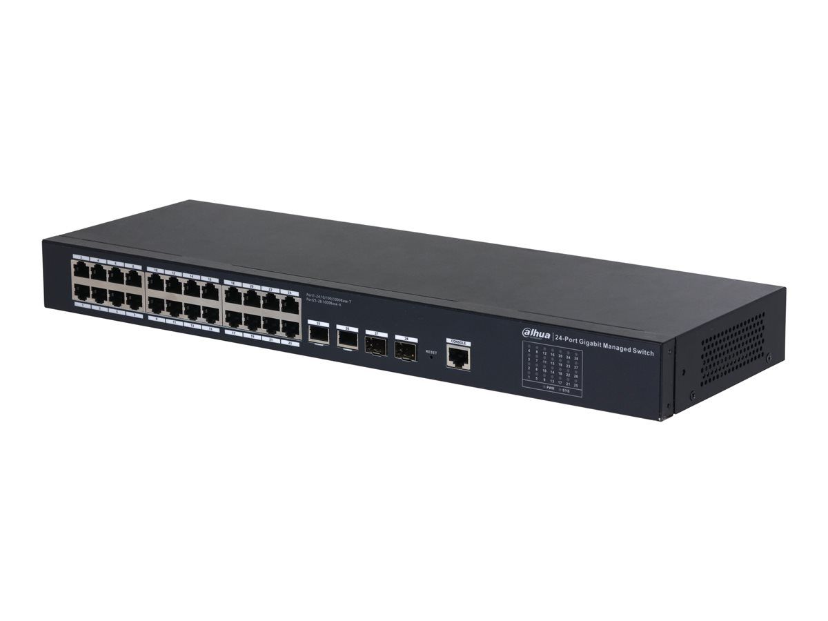 Dahua SG4028 - Managed Switch - 26 Ports (24x10/100/1000 + 2x1G SFP) Desk Model