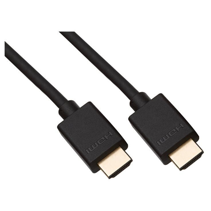 BIGBEN Connected Force Power Lite - High-Speed HDMI Cable with Ethernet - 1.5m, Triple Shielding, Black