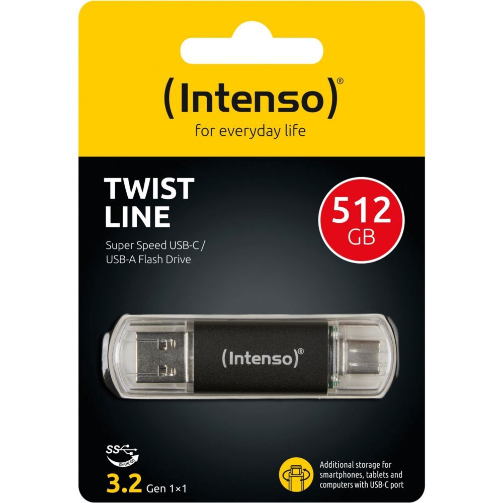Unidad flash USB Intenso 512 GB Twist Line USB 3.2