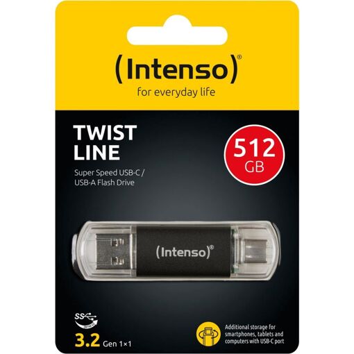 Intenso 512GB Twist Line USB 3.2 Flash Drive