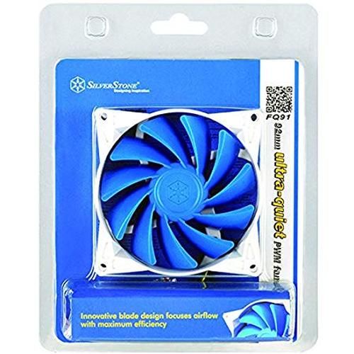 SilverStone FQ Series 91 - Chassis Fan - 92mm - White, Blue