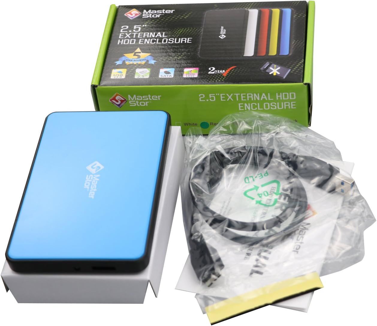 MAEC GROUPE CAHORS 80GB USB 3.0 Super-Fast External Hard Drive (13mm, Blue)