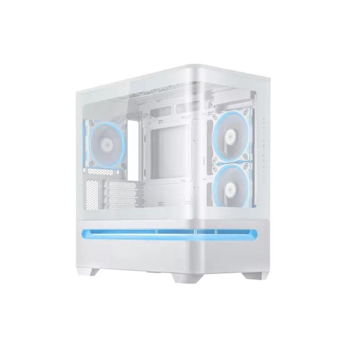 Caja de ordenador ASUS Prime AP202 TG ARGB Blanco - Micro-ATX/Mini-ITX Compacto