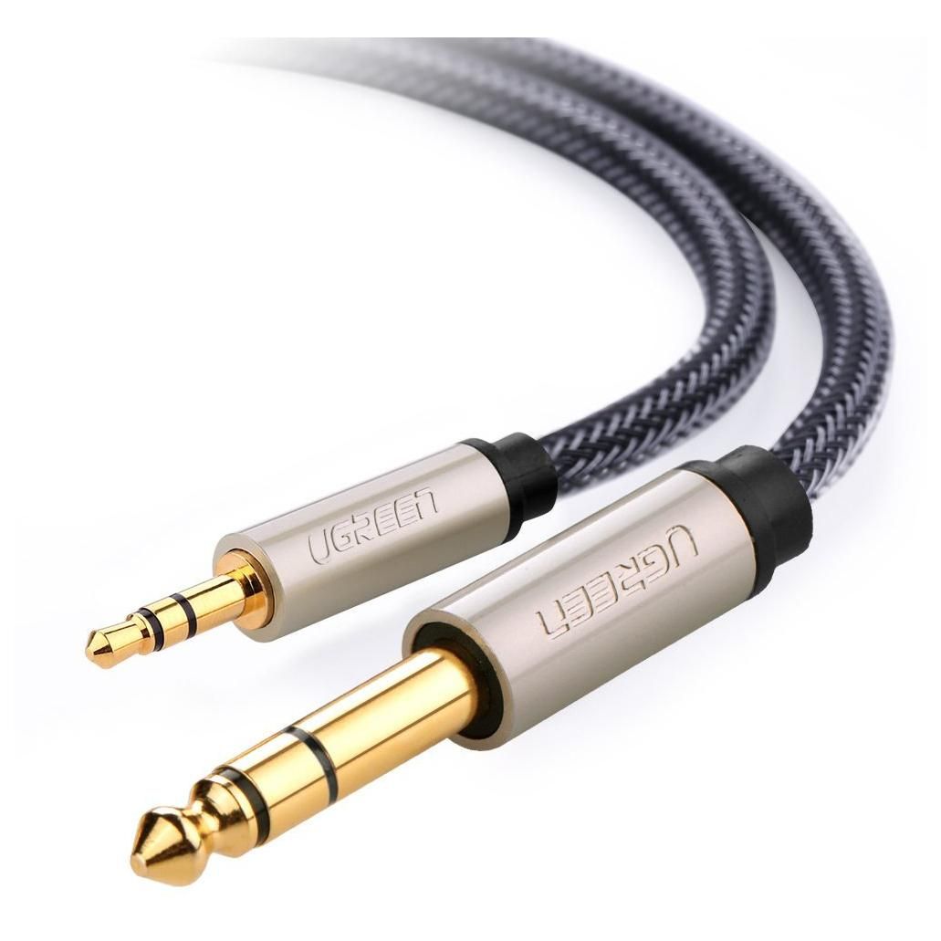 Ugreen 10625 Audio Cable 1m, 2 x 6.35mm to 3.5mm Male