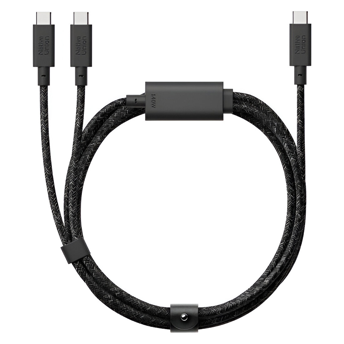 Native Union Belt 2m USB-C to 2x USB-C Cable, 140W Charge & 480Mbps Sync