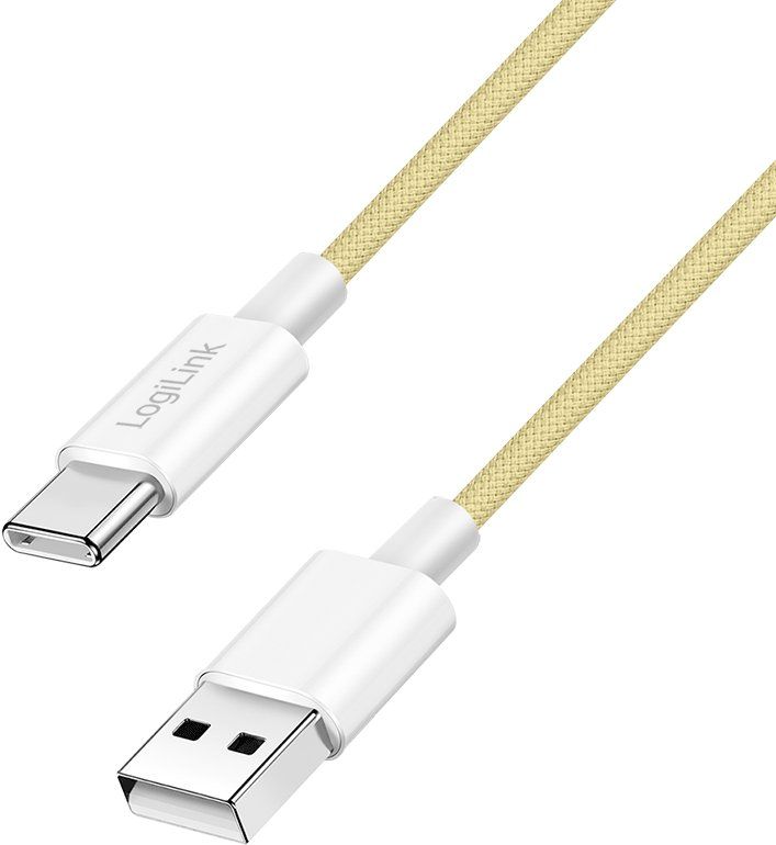 Cable LogiLink USB 2.0, USB-A a USB-C, 1 m, Amarillo