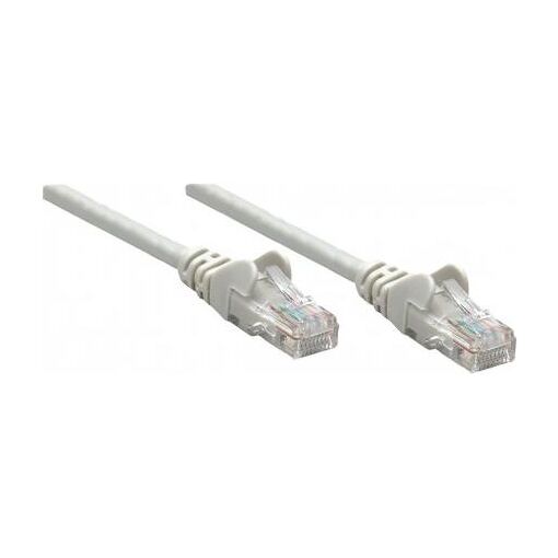 Cordon de raccordement réseau IC Intracom Cat6, 50 m, gris, cuivre, S/FTP, LSOH/LSZH, PVC, RJ-45, contacts dorés, sans accroche, booté, garantie à vie