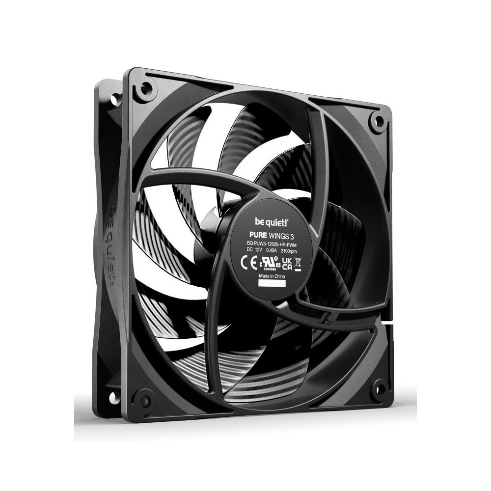 be quiet! Pure Wings 3 PWM High-Speed Fan, 3x 120mm, Black