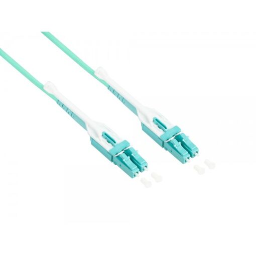 Câble Alcasa LW-U802LC3 InfiniBand et fibre optique 2 m, 2x LC, couleur aqua