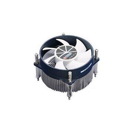 Sistema de enfriamiento Titan - Refrigerador de procesador, Aluminio, Negro y Blanco