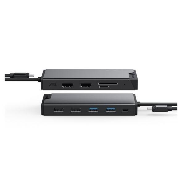 Alogic MV2 USB 3.2 Gen 1 (3.1 Gen 1) Type-C Docking Station, Grey