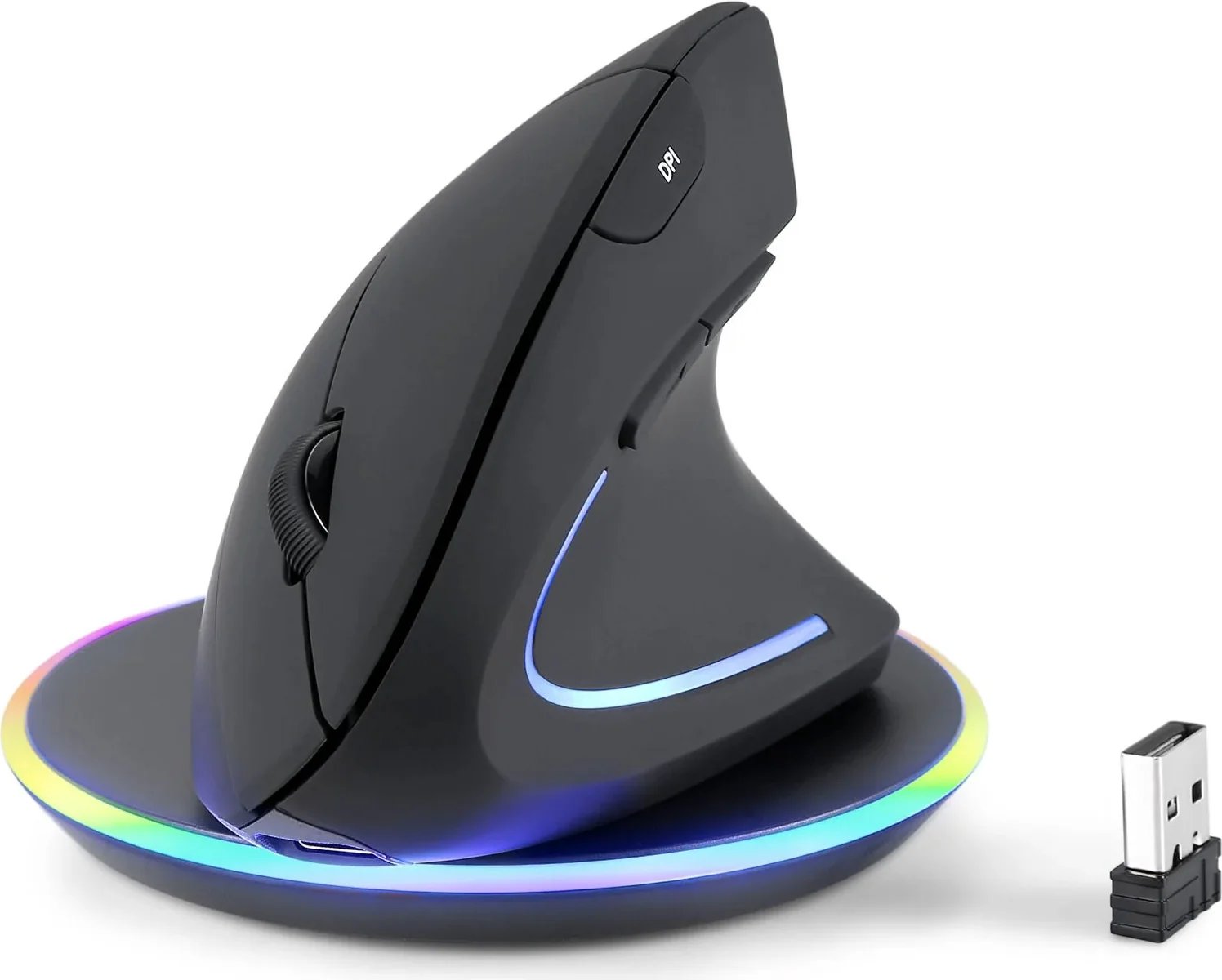 Souris sans fil ergonomique verticale Perixx PERIMICE-713 RX avec pad de charge intégré