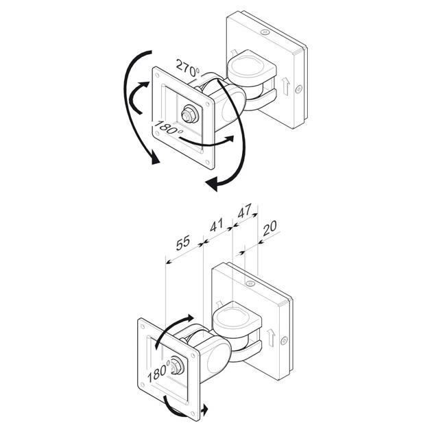 Roline LCD Wall Mount Fixings