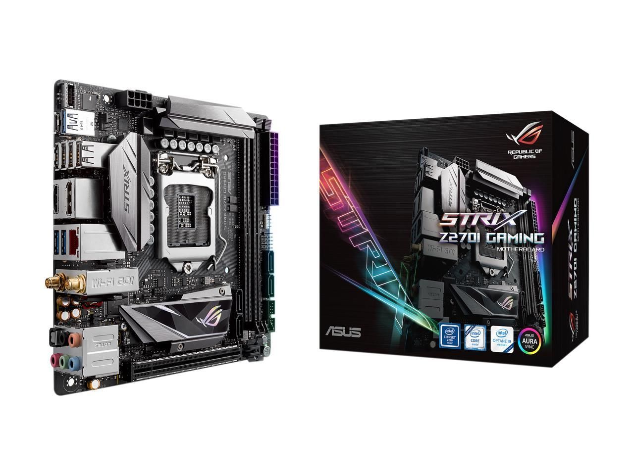 ASUS ROG Strix Z270I Gaming Motherboard - Mini-ITX Form Factor