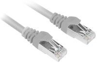 Sharkoon - Cordon de raccordement - RJ-45 (M) pour RJ-45 (M) - SFTP - CAT 6 - démarré, sans crochet - gris