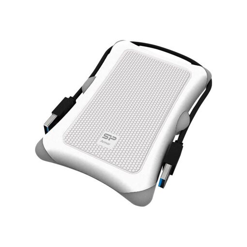 Silicon Power Armor A30 - 1TB External Hard Drive - 2.5" - USB 3.0 - White