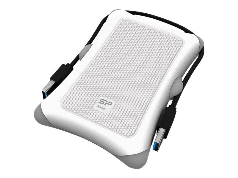 Disque dur externe Silicon Power Armor A30 - 1 To - 2,5'' - USB 3.0 - Blanc