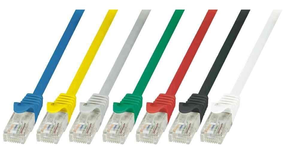 Câble de connexion LogiLink EconLine CAT 6 UTP RJ-45 (M) vers RJ-45 (M), jaune