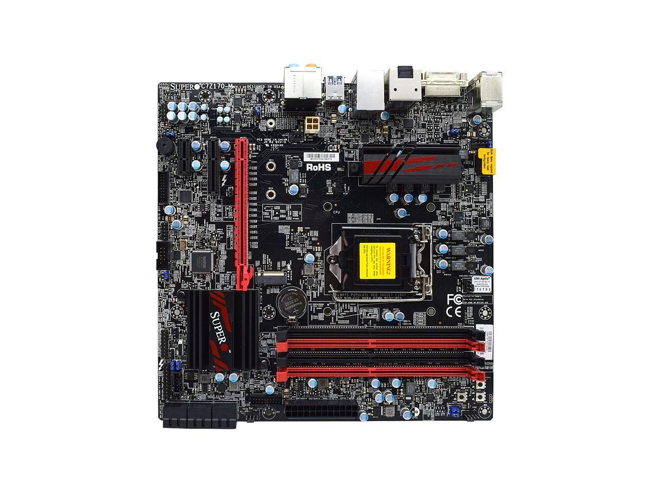 Super Micro C7Z170-M - Micro ATX Motherboard with Z170 Chipset