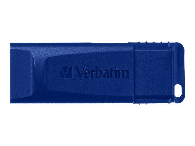 Clé USB Verbatim Slider - 32 Go, USB 2.0 - Bleu et Rouge (paquet de 2)