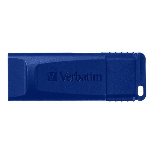 Verbatim Slider USB Flash Drive - 32GB, USB 2.0 - Blue and Red (Pack of 2)
