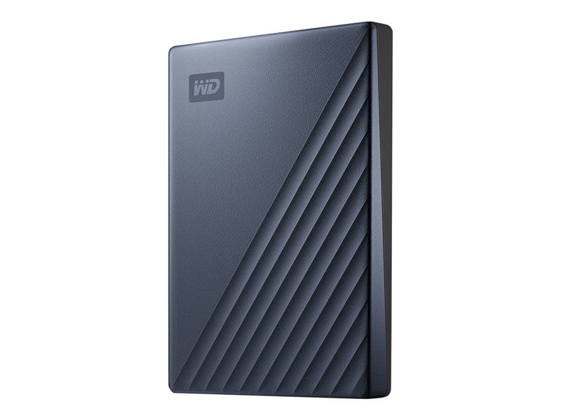 WD My Passport Ultra - Disco duro externo cifrado de 2 TB - Conector USB-C - Azul