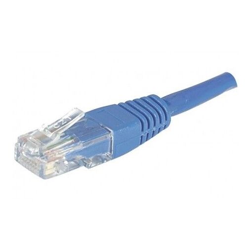 Câble Dexlan U/UTP Cat6 non blindé - 5M (Bleu)
